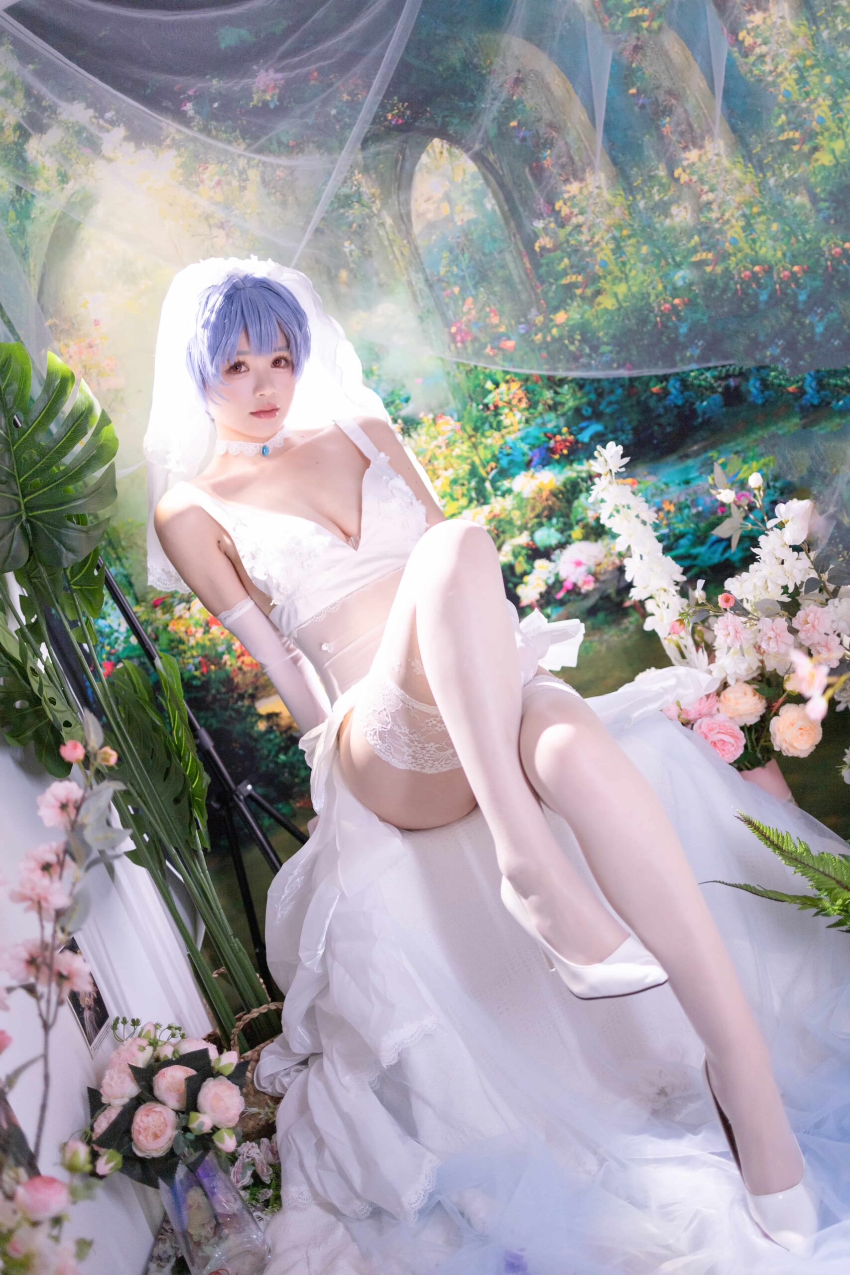 星黛鹿鹿 EVA 绫波丽花嫁-美图拍美图拍