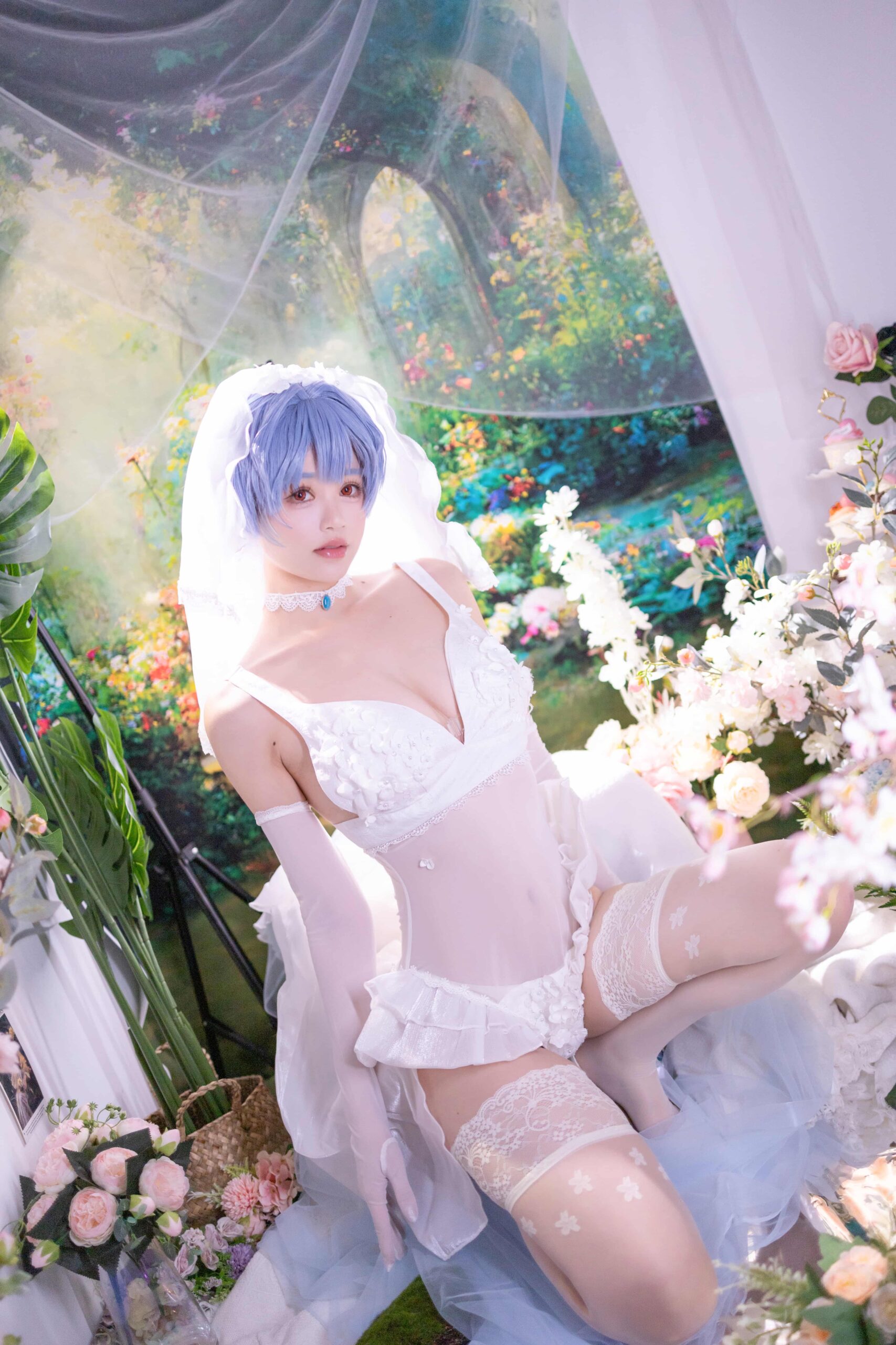 星黛鹿鹿 EVA 绫波丽花嫁-美图拍美图拍