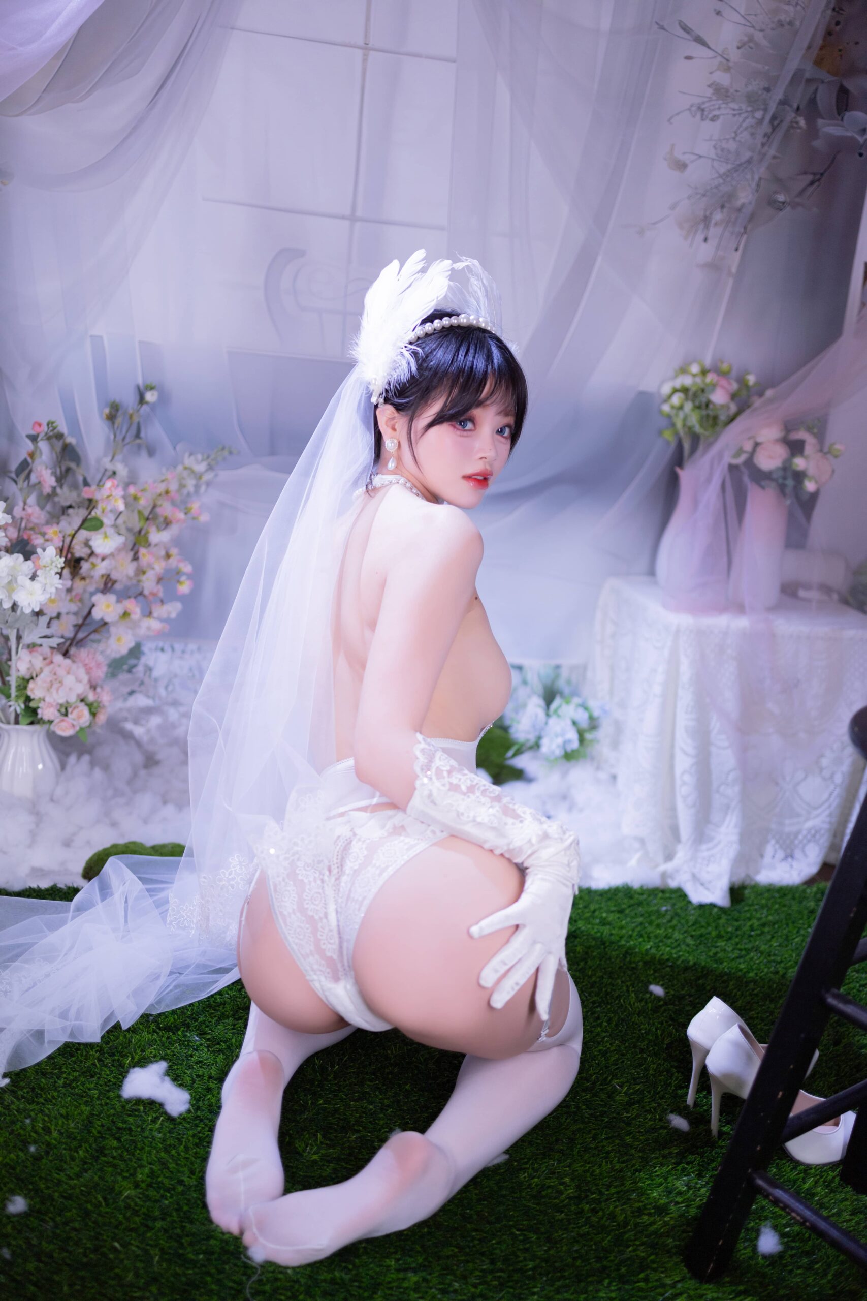 星黛鹿鹿 白丝花嫁美图拍 星黛鹿鹿 白丝花嫁美图拍