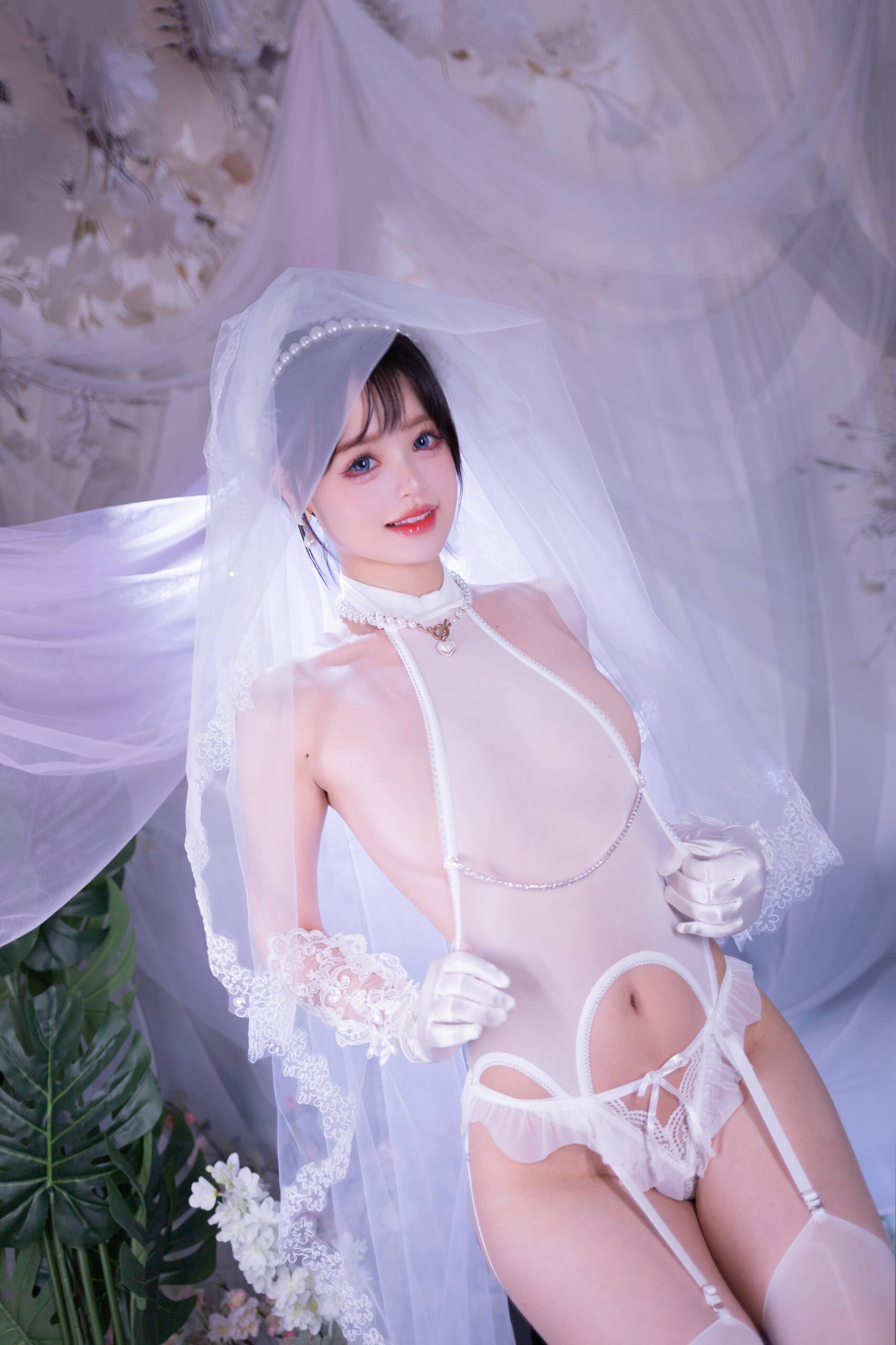 星黛鹿鹿 白丝花嫁美图拍