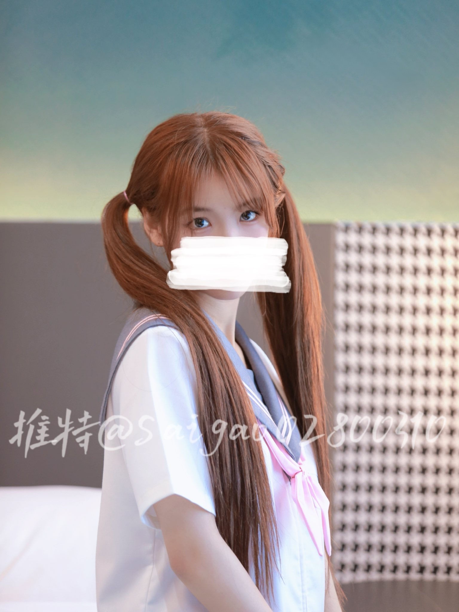 福利姬 小仓千代w 兽耳红丝绒旗袍 -美图拍美图拍